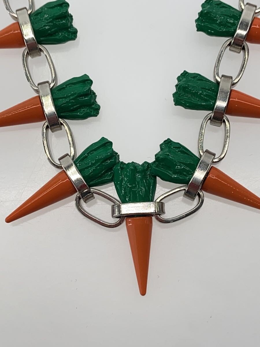 【中古】doublet◆首飾り/SILVER/しろがね色/レディース/SILVER CARROT STUDS NEACKLACE【服飾雑貨他】