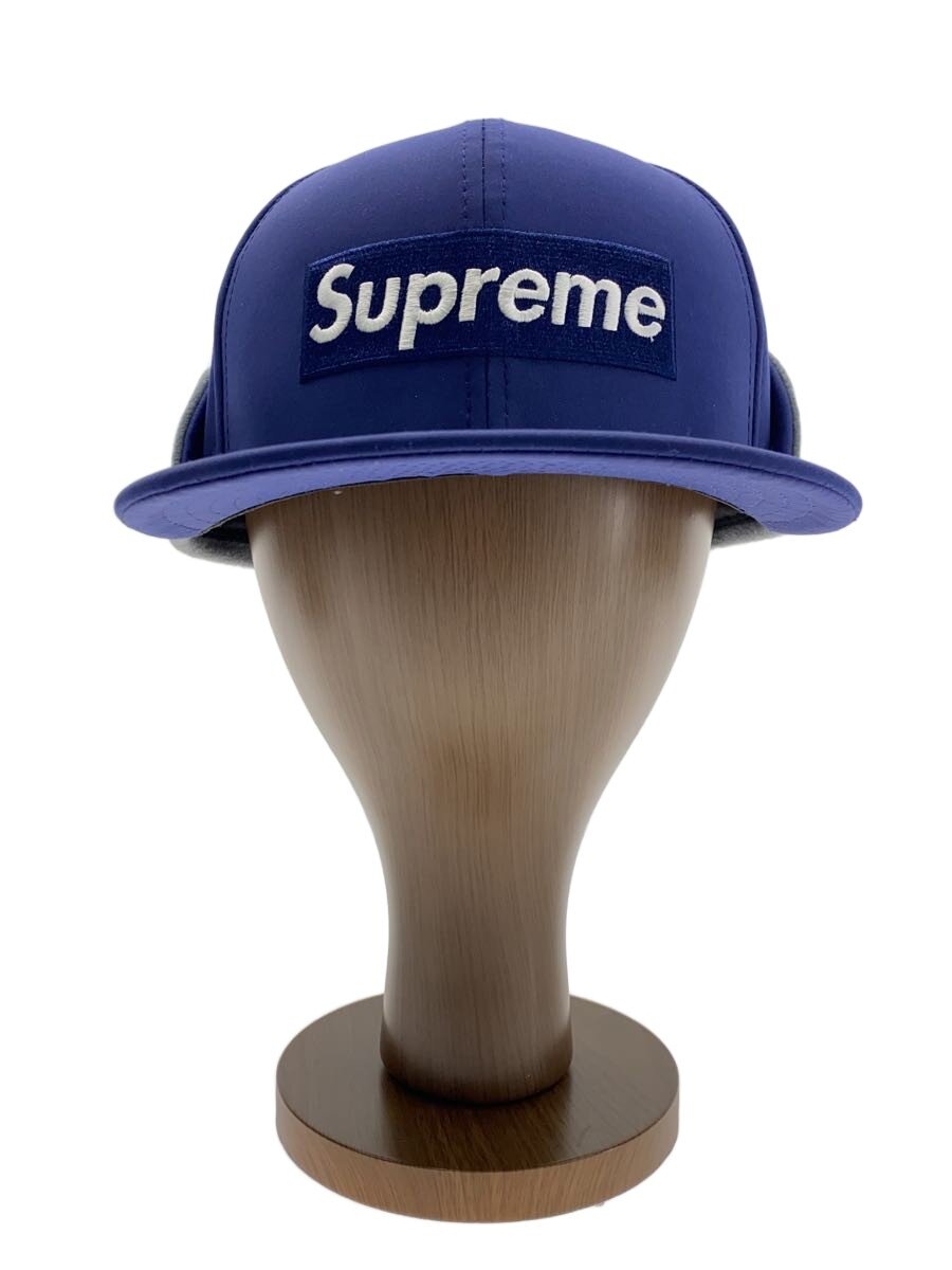 【中古】Supreme◆WINDSTOPPER Ear/旗がしら/7 3/8/ポリエステル/BLU/無地/メンズ/G28 092620【服飾雑貨他】