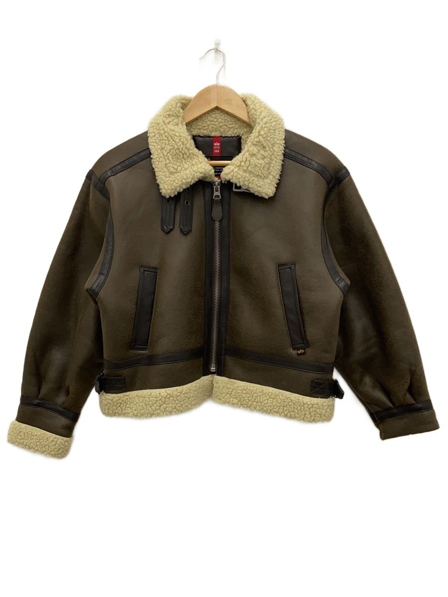 【中古】ALPHA INDUSTRIES◆B-3/ボアジャケット/M/フェイクレザー/BRW/TA7199【レディースウェア】｜2ｎｄ STREET 店 8,237円