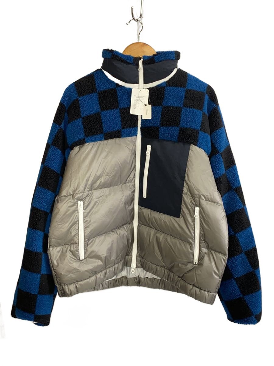 【中古】discovered◆フリースジャケット/M/ポリエステル/BLU/照合のしるし/DC-AW18-BL-06【メンズウェア】
