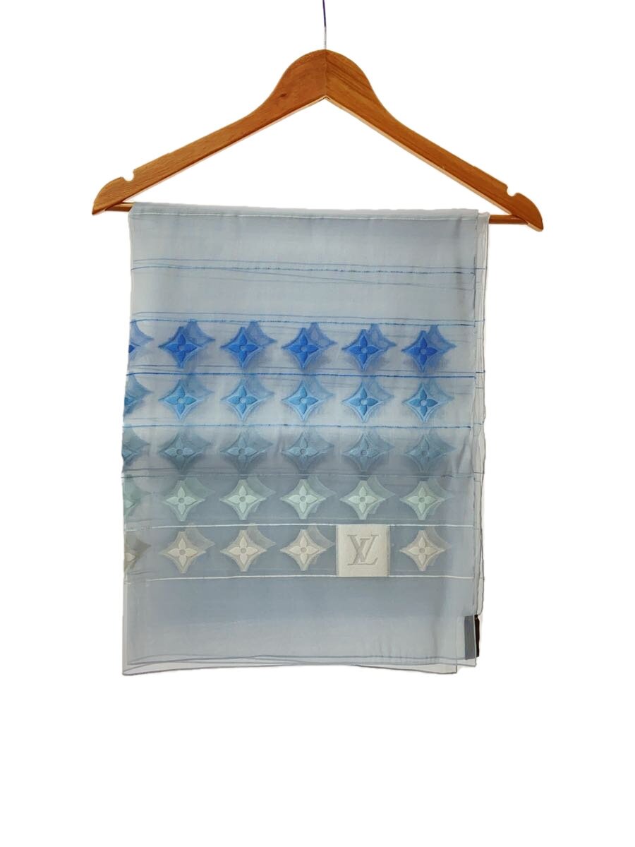 【中古】LOUIS VUITTON◆袈裟/地絹/BLU/レディース/A1960【服飾雑貨他】