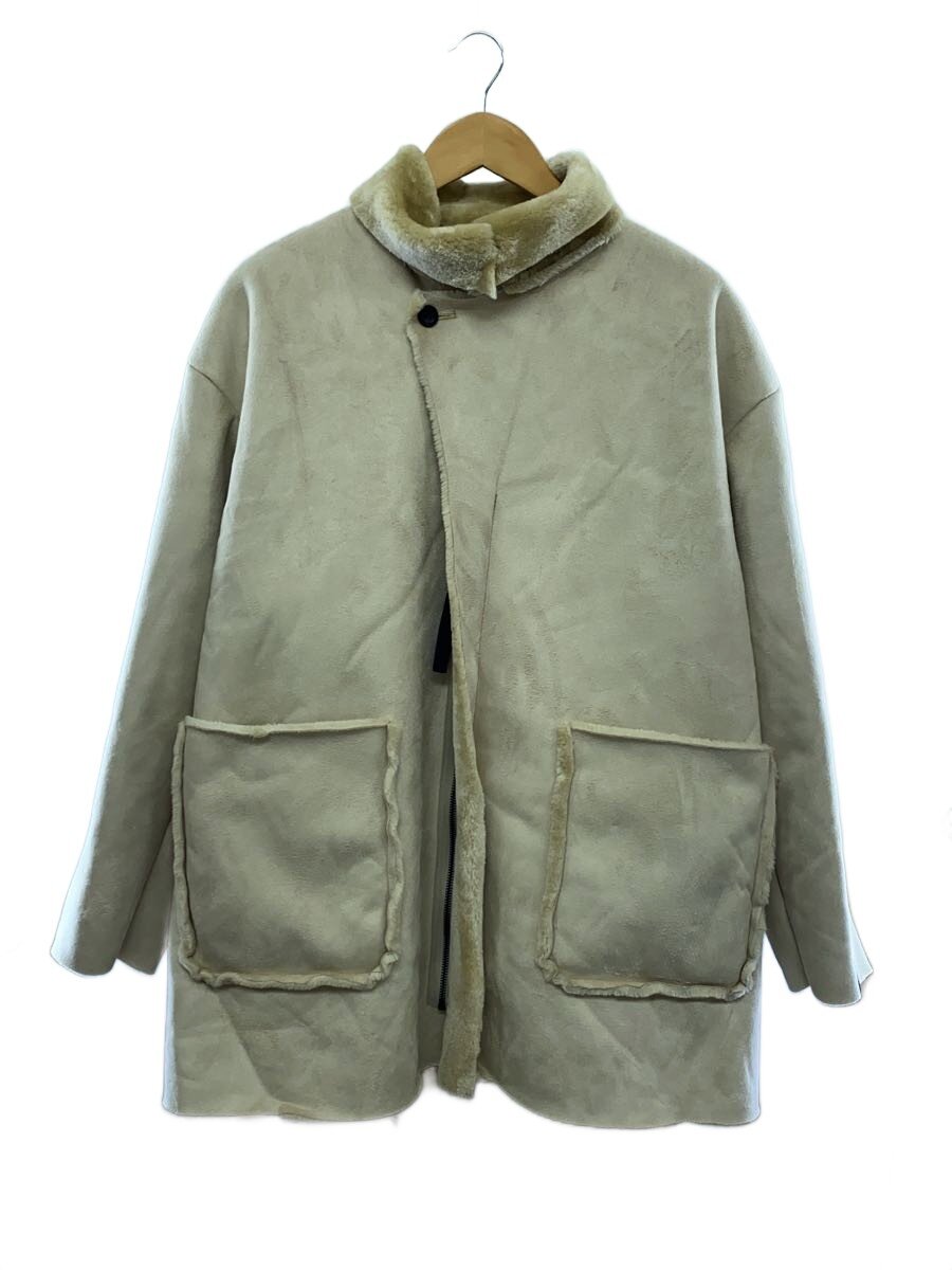 【中古】N.HOOLYWOOD◆24AW/ムートンハーフコート/38/ポリエステル/BEG/2242-C006-006【メンズウェア】｜2ｎｄ STREET 店