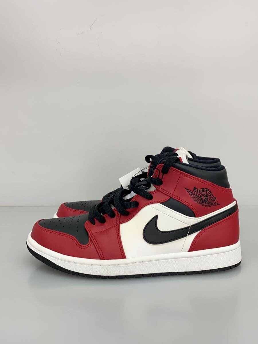 【中古】NIKE◆AIR JORDAN 1 MID/25.5cm/RED【シューズ】|2nd STREET 店