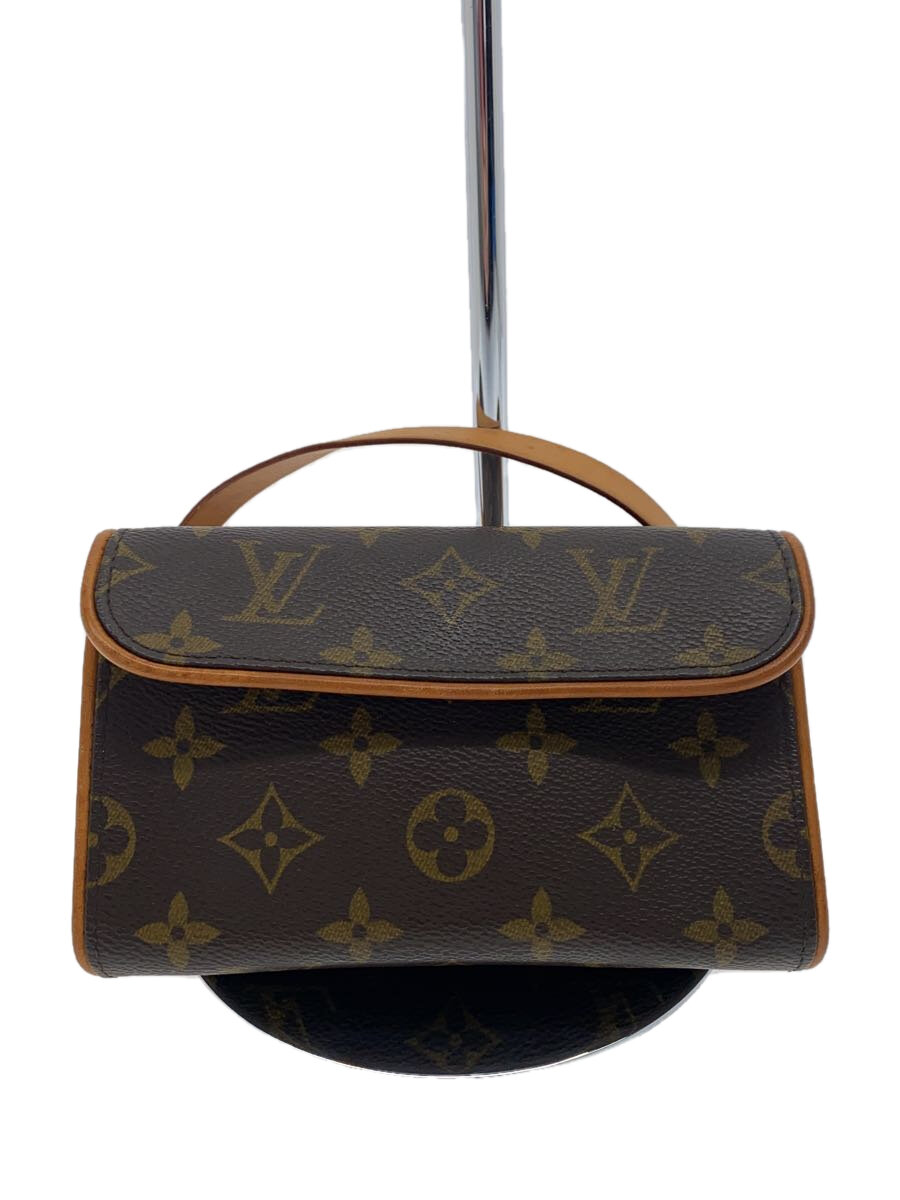 【中古】LOUIS VUITTON◆ポシェット・フロランティーヌ_モノグラム・帆布_BRW/PVC/BRW【御徒面子】