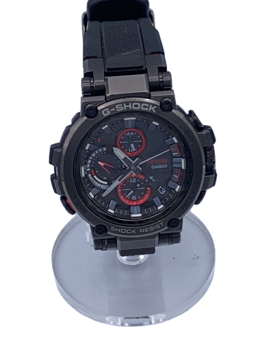 【中古】CASIO◆ソーラーウオッチ・G-SHOCK/アナログ/BLK【服飾雑貨他】