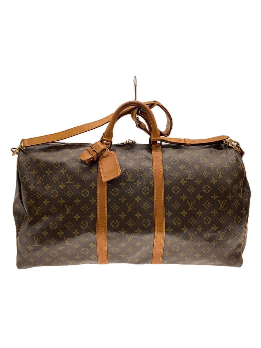【中古】LOUIS VUITTON◆キーポル・バンドリエール55 モノグラム・帆布/M41414/赤銅色【御徒面子】