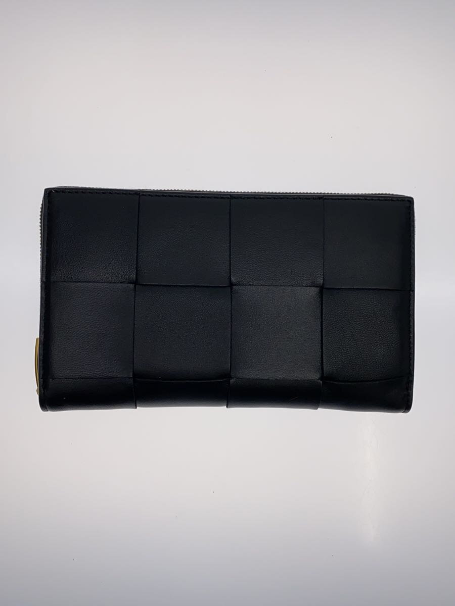 【中古】BOTTEGA VENETA◆長金入れ/--/BLK/無地/レディース【服飾雑貨他】
