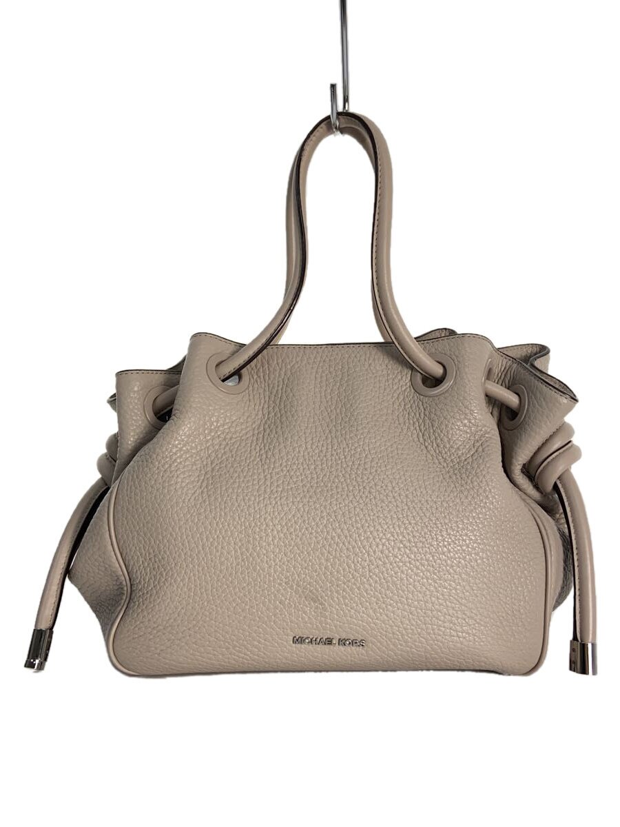 【中古】MICHAEL KORS◆トートバッグ/なめし革/BEG/30T6SDYE2L【御徒面子】
