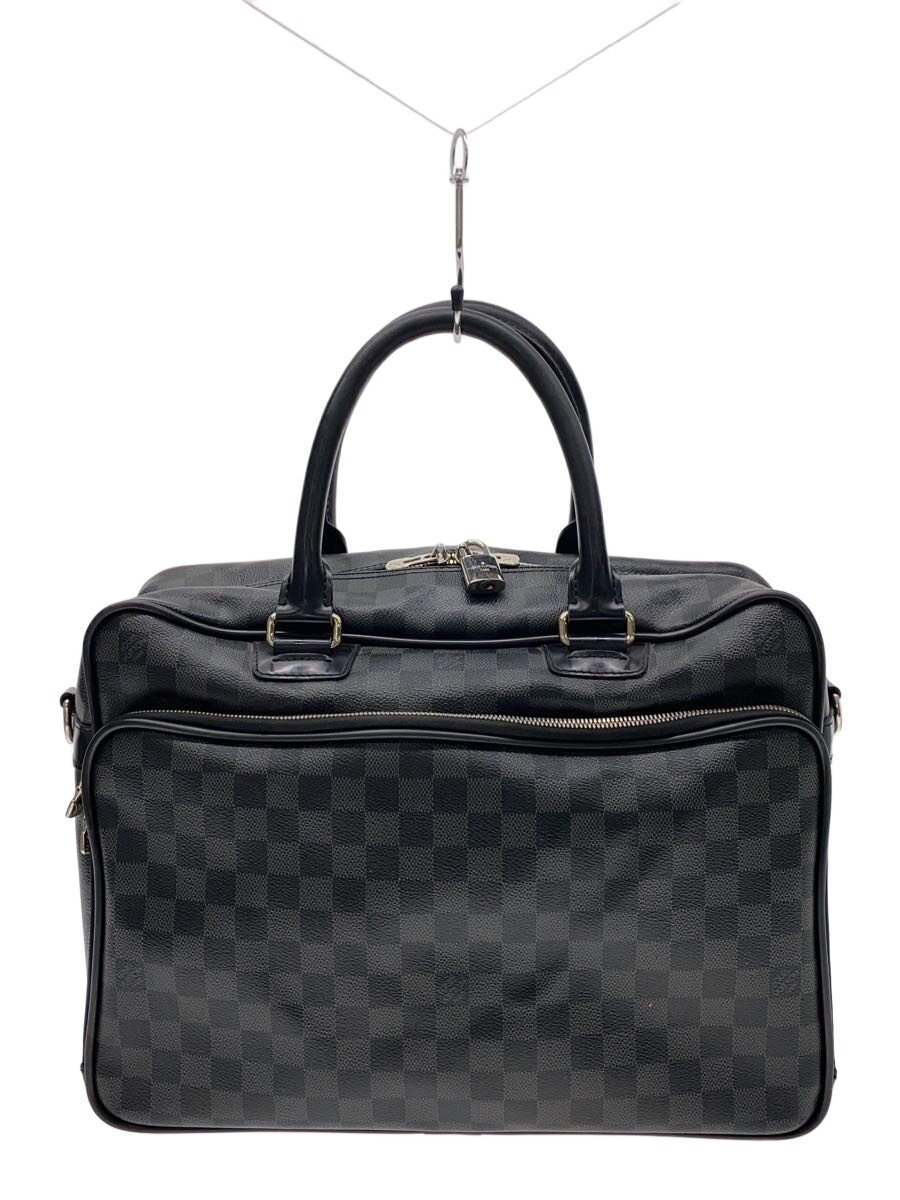 【中古】LOUIS VUITTON◆1)イカール_ダミエ・グラフィット/PVC/BLK【御徒面子】