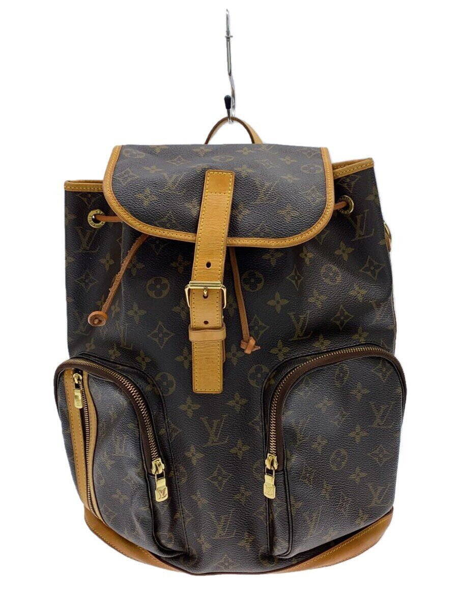 【中古】LOUIS VUITTON◆サック・ア・ド・ボスフォール_モノグラム・帆布_BRW/PVC/BRW【御徒面子】
