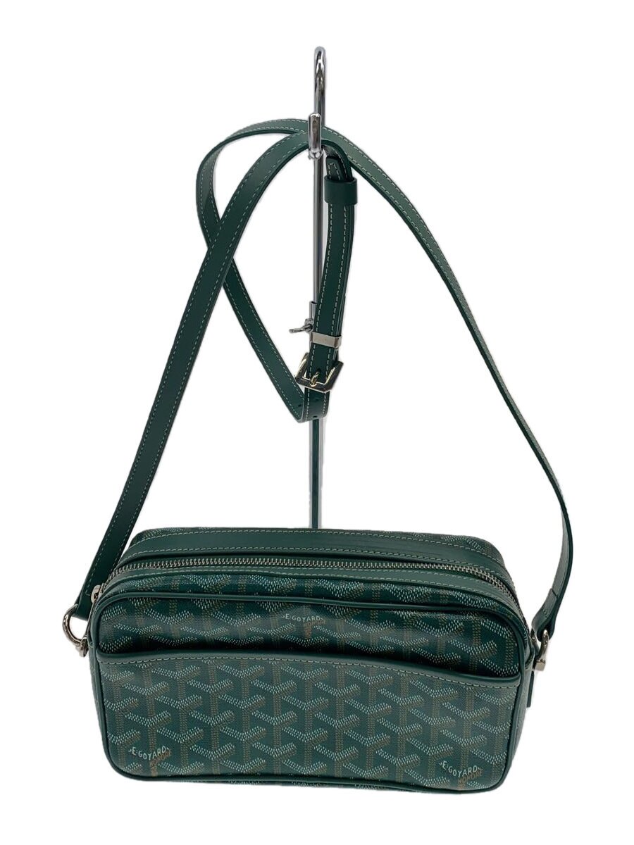 【中古】GOYARD◆優勝杯頭を覆う物PM/ショルダーバッグ/なめし革/GRN/総柄//【御徒面子】