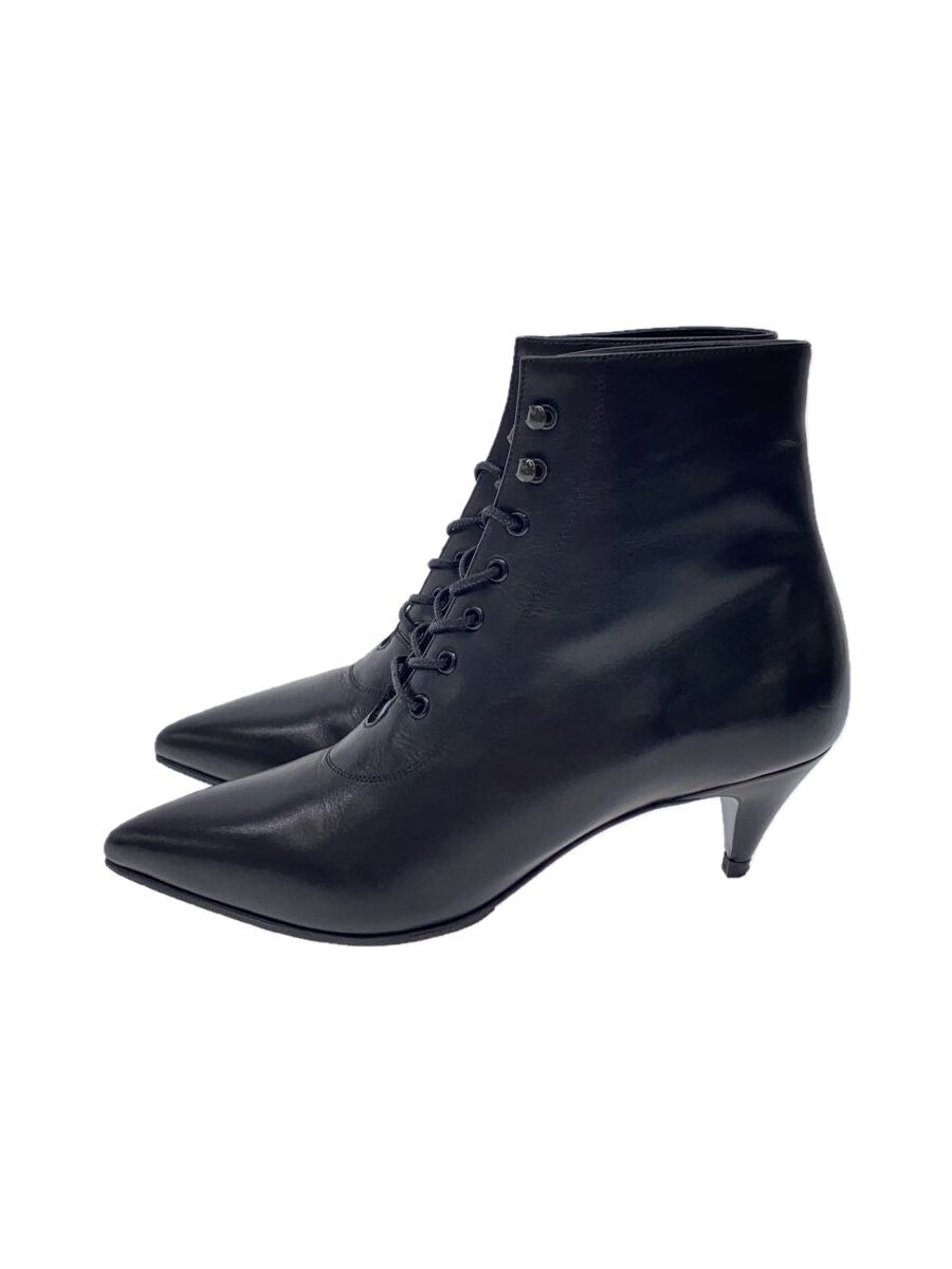 【中古】SAINT LAURENT◆ショートブーツ/34.5/BLK/レザー//【シューズ】|2nd STREET 店
