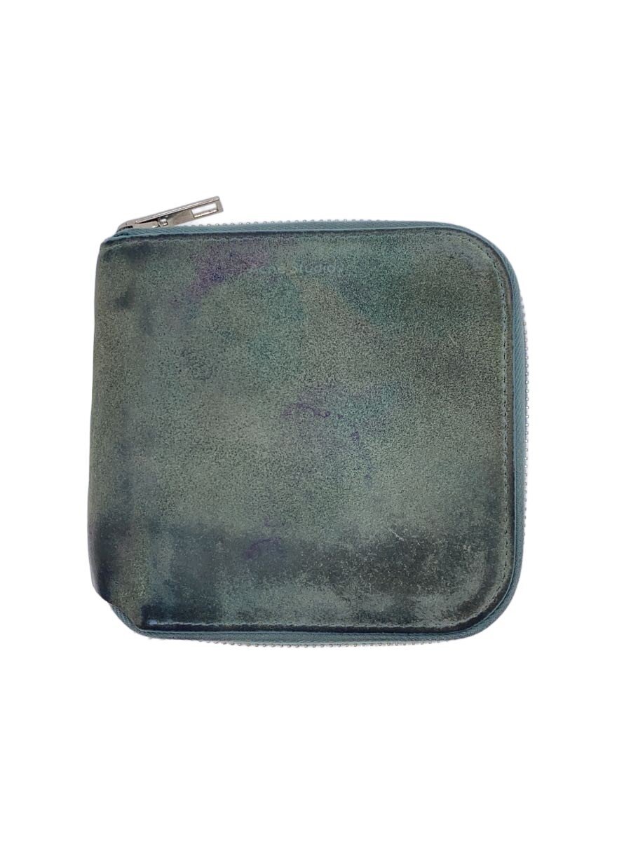 【中古】Acne Studios(Acne)◆ZIPPERED WALLET MULTI/タイダイ/ラウンドジップウォレット/レザー/グリーン/メンズ【服飾雑貨他】｜2ｎｄ STREET 店