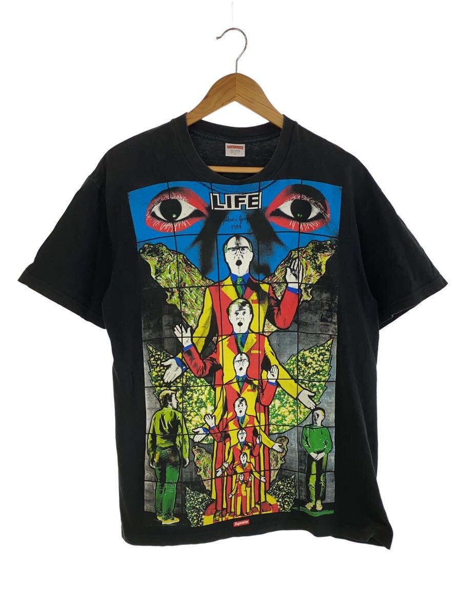 【中古】Supreme◆プルオーバー/L/綿織物/BLK【メンズウェア】
