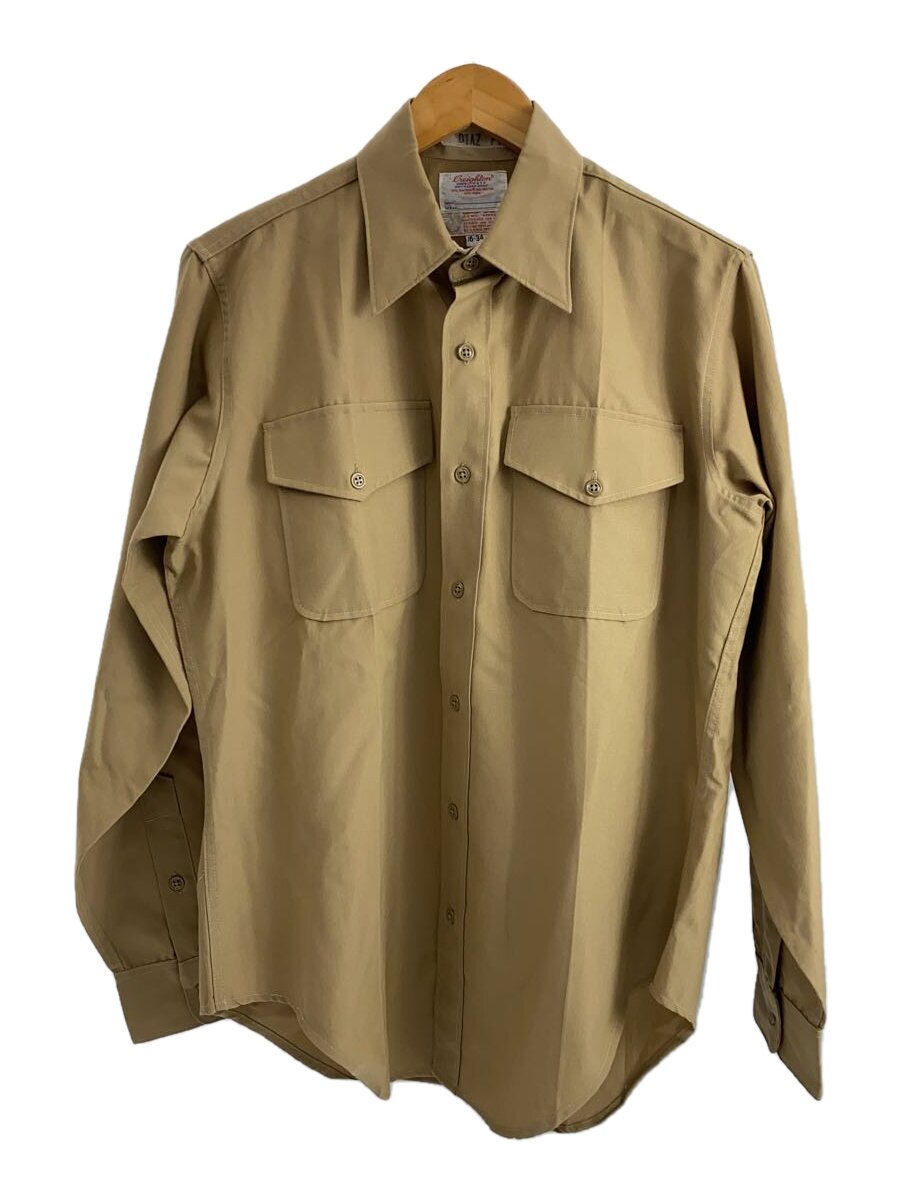 【中古】MILITARY◆長袖シャツ/--/ポリエステル/BEG/無地【メンズウェア】｜2ｎｄ STREET 店