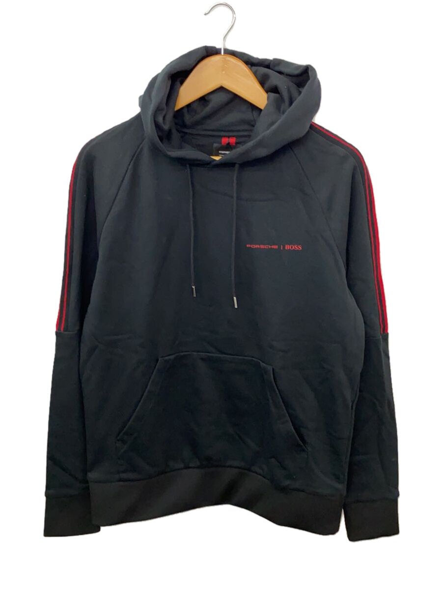 【中古】HUGO BOSS◆パーカー/S/綿織物/黒いこと/無地/10230515【メンズウェア】