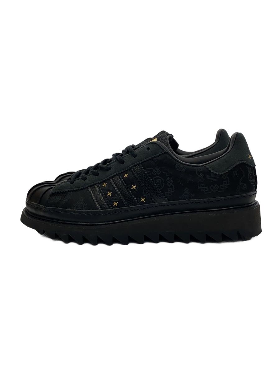 【中古】adidas◆X CLOT SUPERSTAR_X クロット はやりっ子/27.5糎/黒いこと//【シューズ】