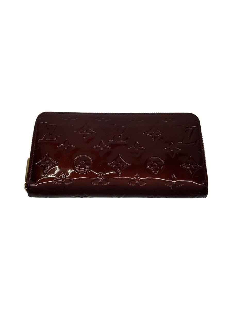 【中古】LOUIS VUITTON◆ジッピー・ウォレット_モノグラム・ヴェルニ_RED/エナメル/RED/レディース【服飾雑貨他】