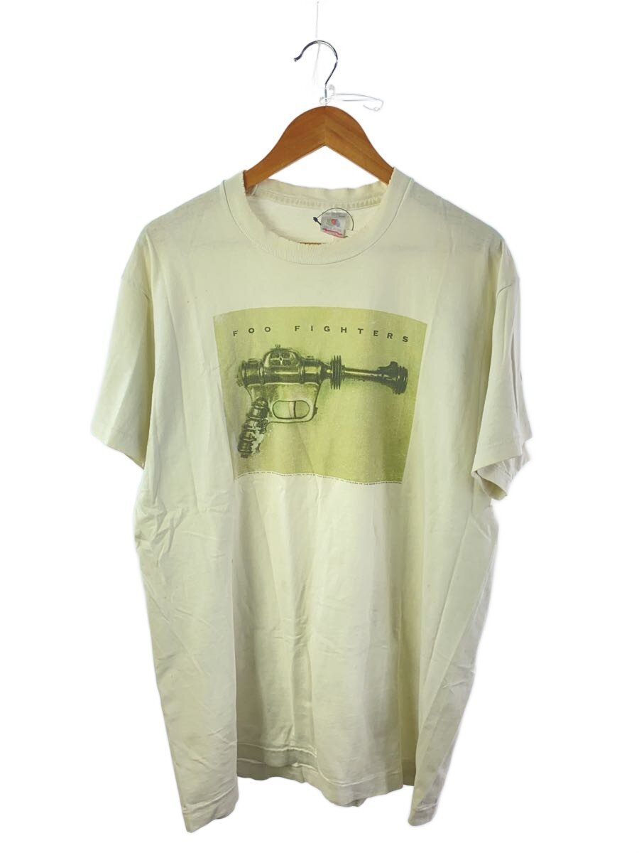 【中古】FRUIT OF THE LOOM◆Foo Fighters/95年/ティーシャツ/XL/綿織物/WHT【メンズウェア】