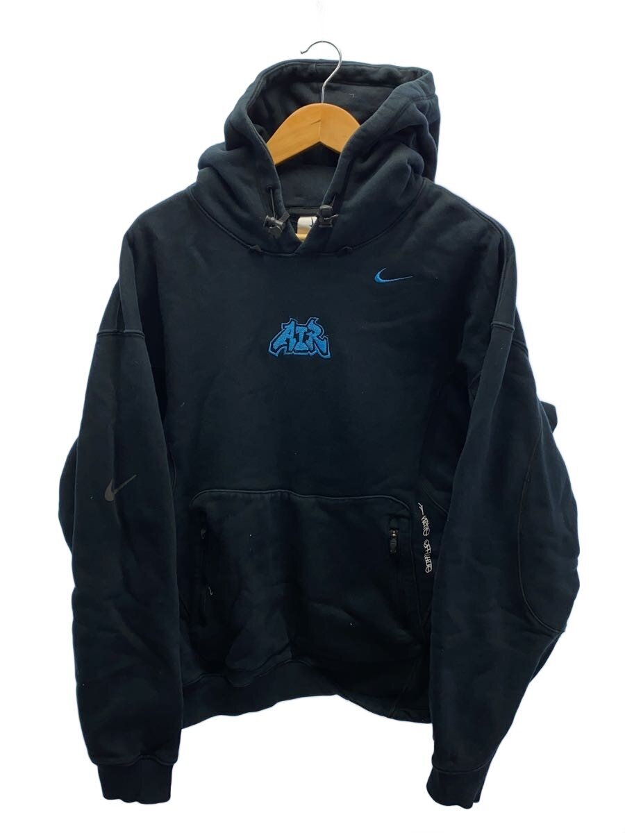 【中古】OFF-WHITE◆AS M NRG OFF-WHITE FLC HOODIE/パーカー/S/綿織物/BLK/DN1760-010【メンズウェア】