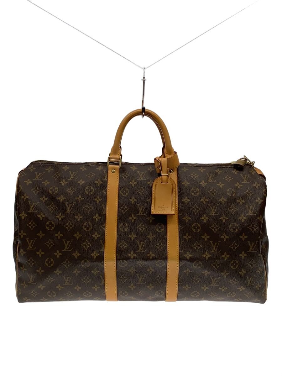 【中古】LOUIS VUITTON◆キーポル55_モノグラム・帆布/PVC/BRW【御徒面子】