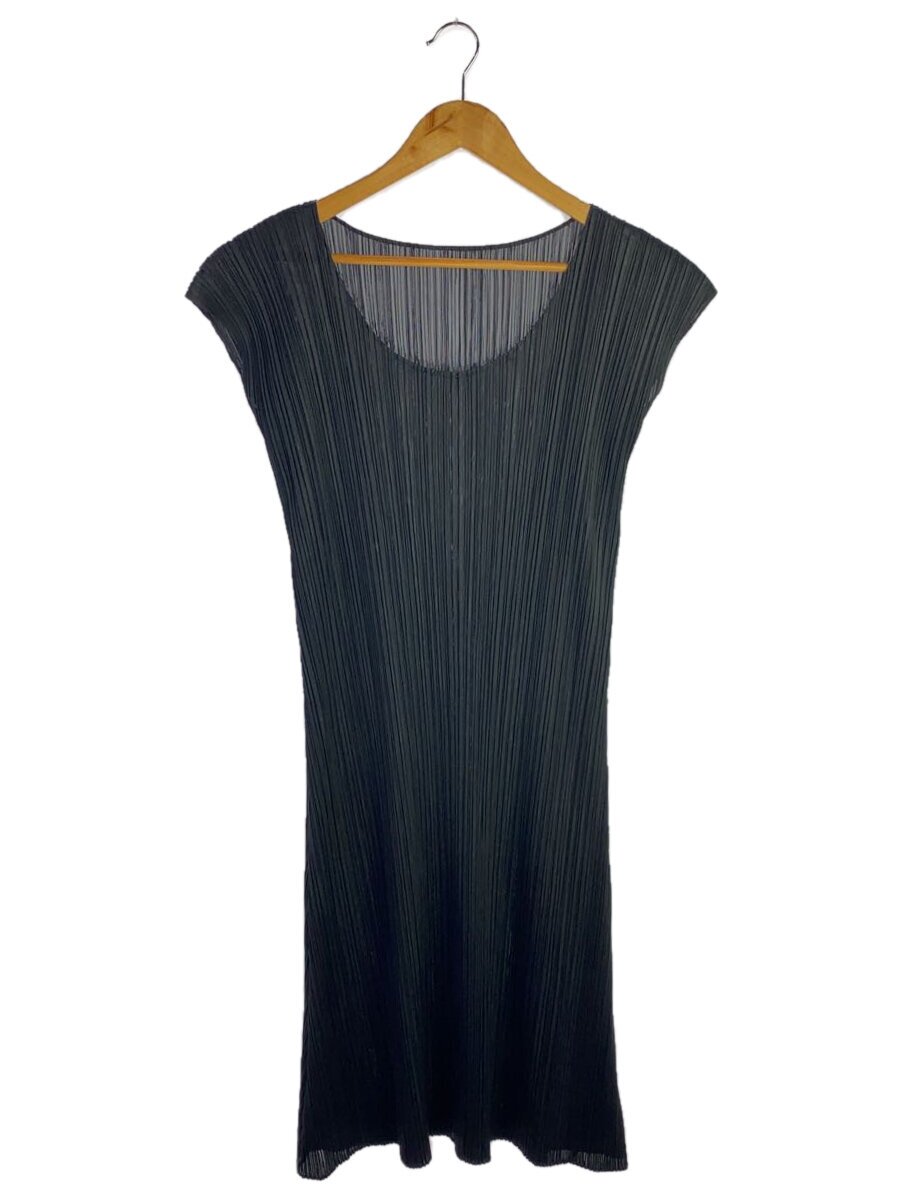 【中古】PLEATS PLEASE ISSEY MIYAKE◆ノースリーブ衣装/5/ポリエステル/黒いこと/PP33-JH144【レディース御召しもの】