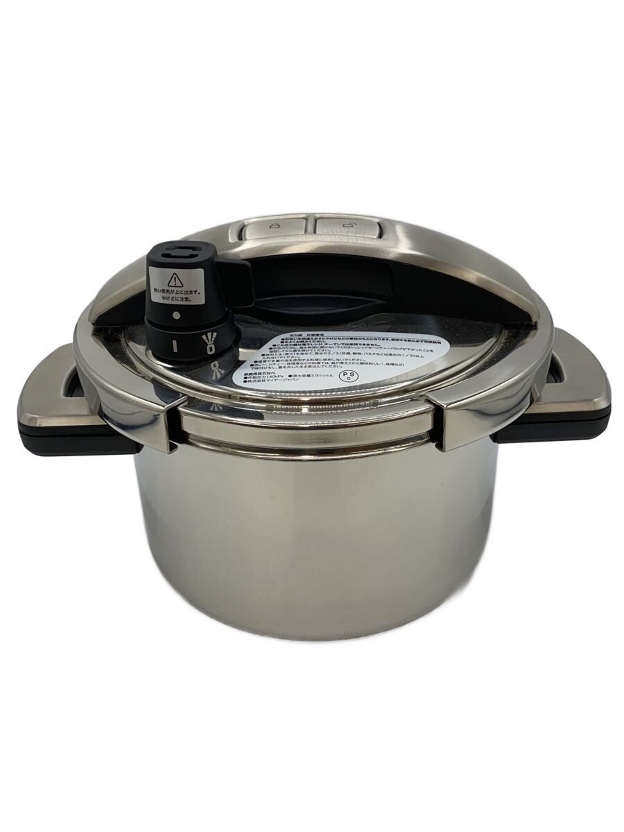 【中古】Meyer◆翦断応力鍋/収容能力:4L/SLV【勝手もと機材】 圧力鍋-鍋・フライパン