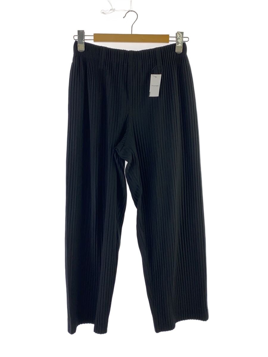 【中古】HOMME PLISSE ISSEY MIYAKE◆引っ切り無いズボン下/1/綿織物/BLK/無地/HP55JF150//【メンズウェア】