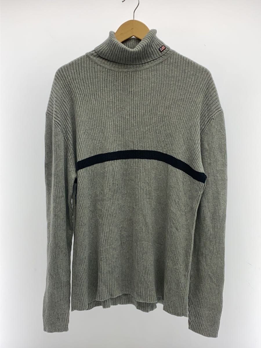 【中古】POLO JEANS CO.◆長袖プルオーバー/XL/綿織物/GRY/無地【メンズウェア】