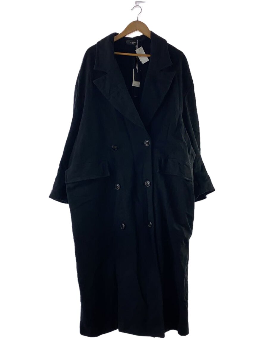 【中古】AMIRI◆チェスターコート/M/綿織物/黒いこと/PF22WOL011【メンズウェア】