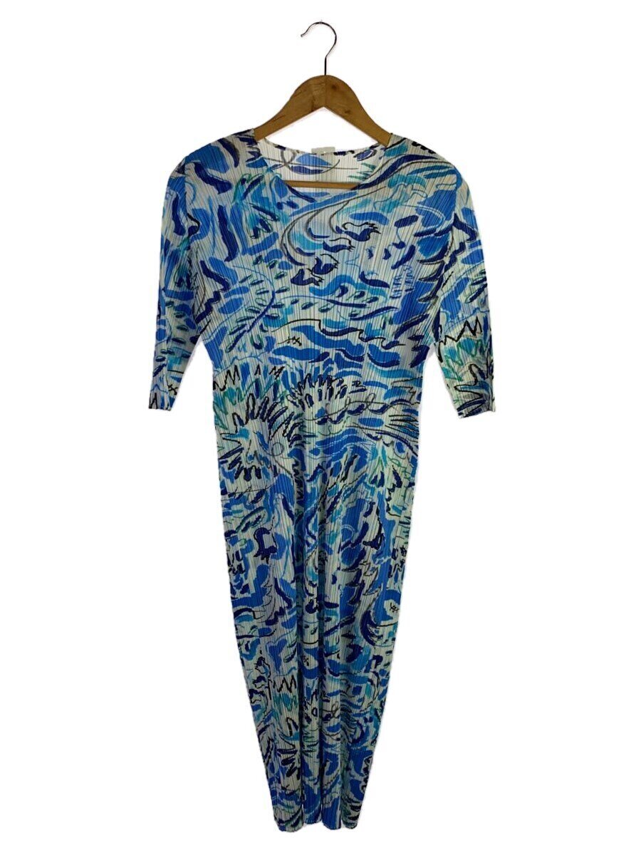 【中古】PLEATS PLEASE ISSEY MIYAKE◆半袖衣装/2/ポリエステル/総柄/PP11-JH226【レディース御召しもの】