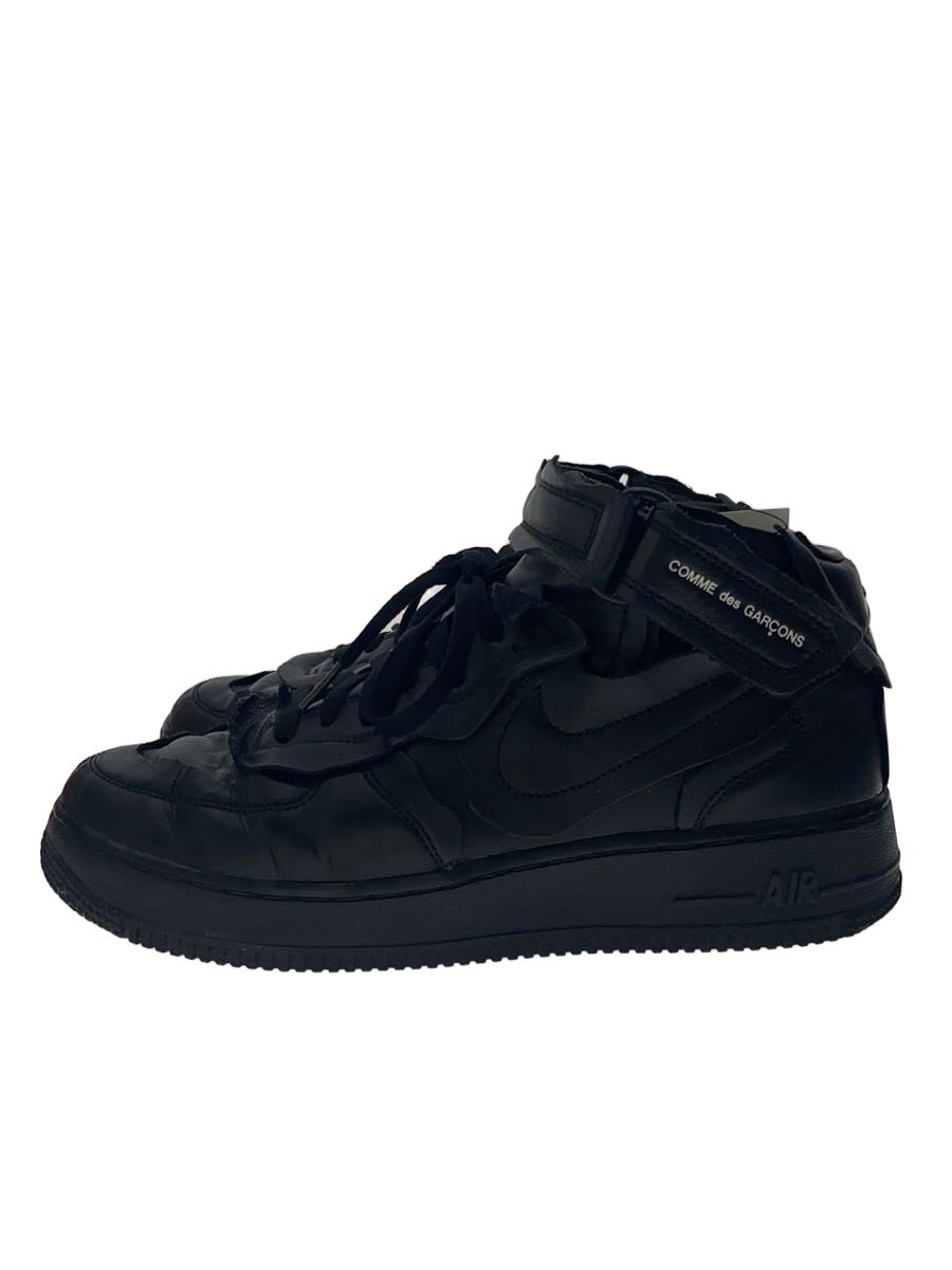 【中古】NIKE◆AIR FORCE 1 MID_空軍 1 ミッド/27糎/BLK【シューズ】