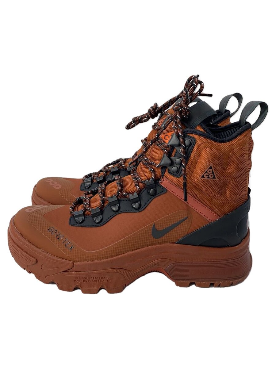 【中古】NIKE ACG◆Zoom Gaiadome Gore-Tex/24.5糎/BRW/DD2858-203【シューズ】