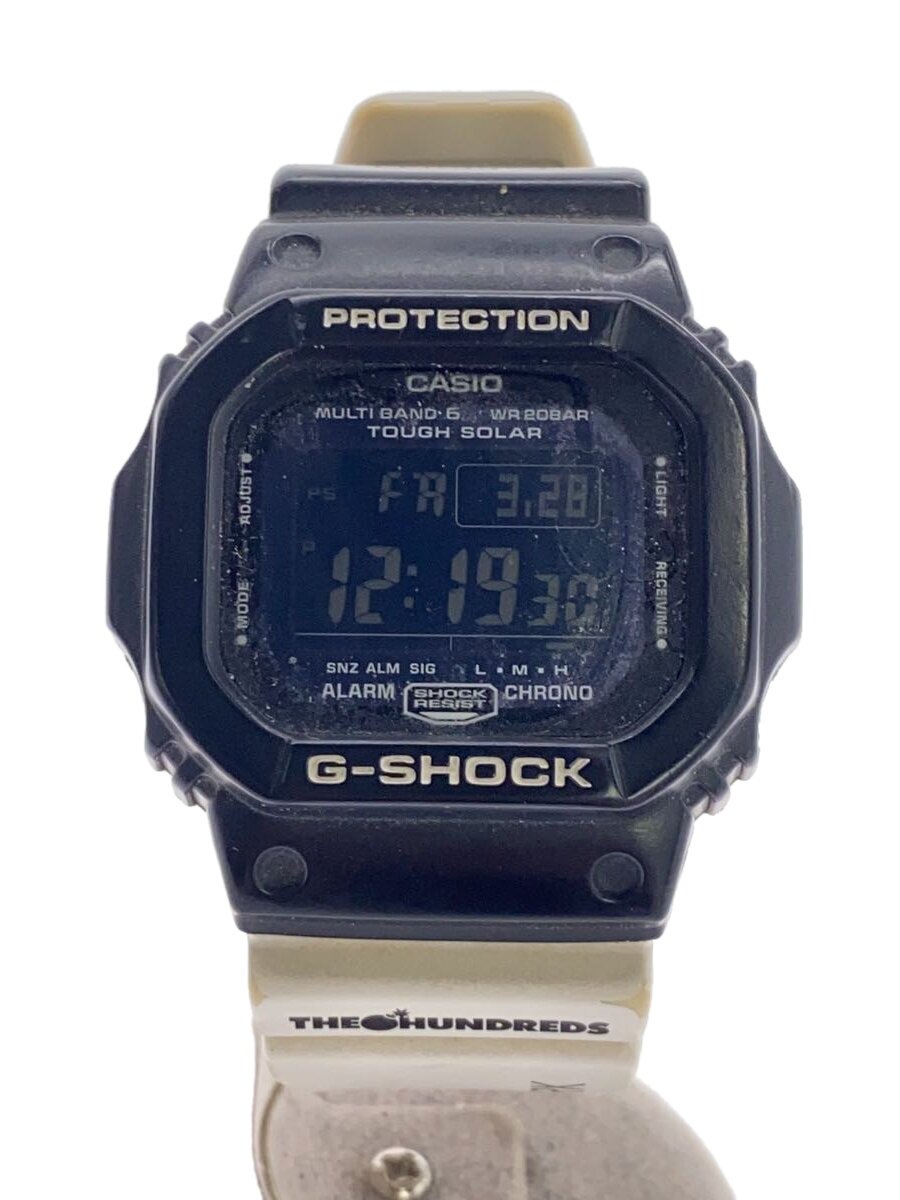 【中古】CASIO◆ソーラーウオッチ・G-SHOCK/デジタル/BLK//【服飾雑貨他】