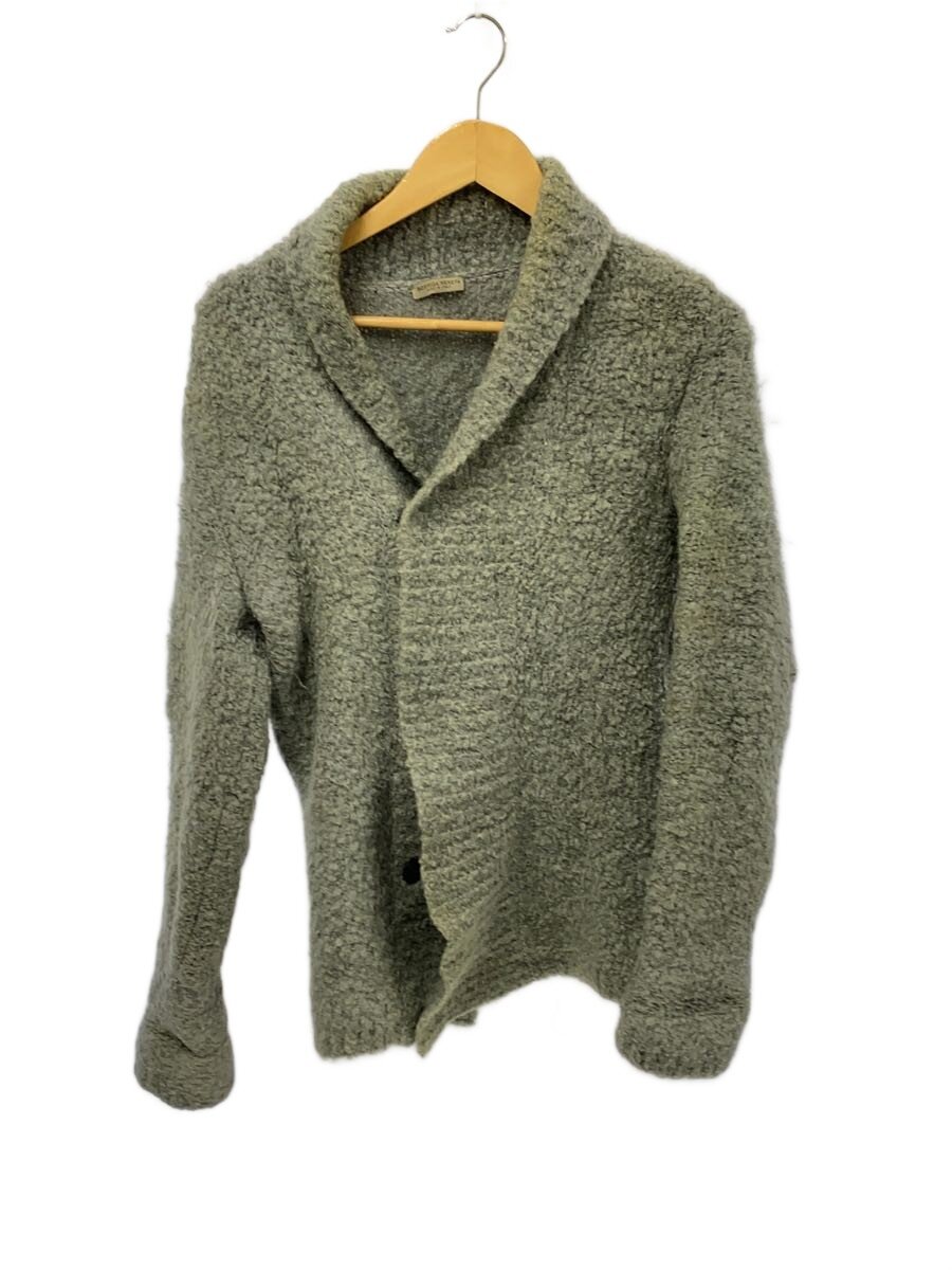 【中古】BOTTEGA VENETA◆メヘアカーディガン/物質の状態思いめぐらす/ジレー(朦々たる)/44/モヘヤ/GRY/無地【メンズウェア】