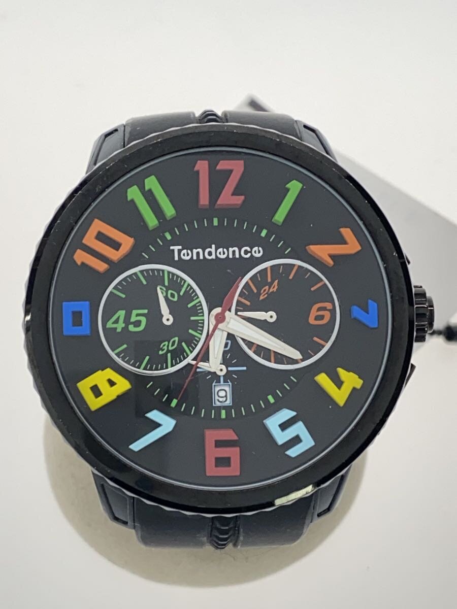 【中古】Tendence◆石英ウオッチ/アナログ/--/BLK/BLK/TY460610//【服飾雑貨他】