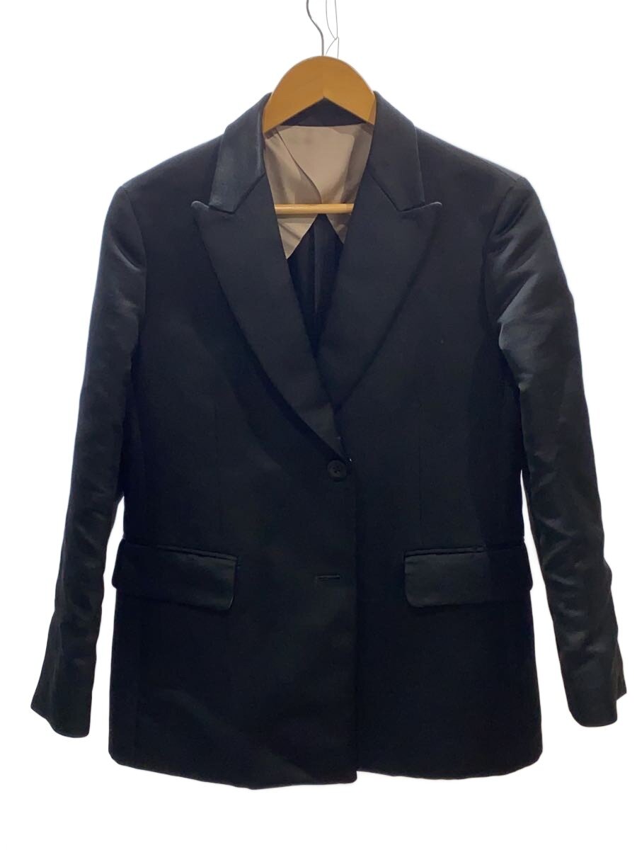 【中古】BACCA◆テーラードジャケット/36/羊毛/BLK/35-07-24-07151【レディース御召しもの】