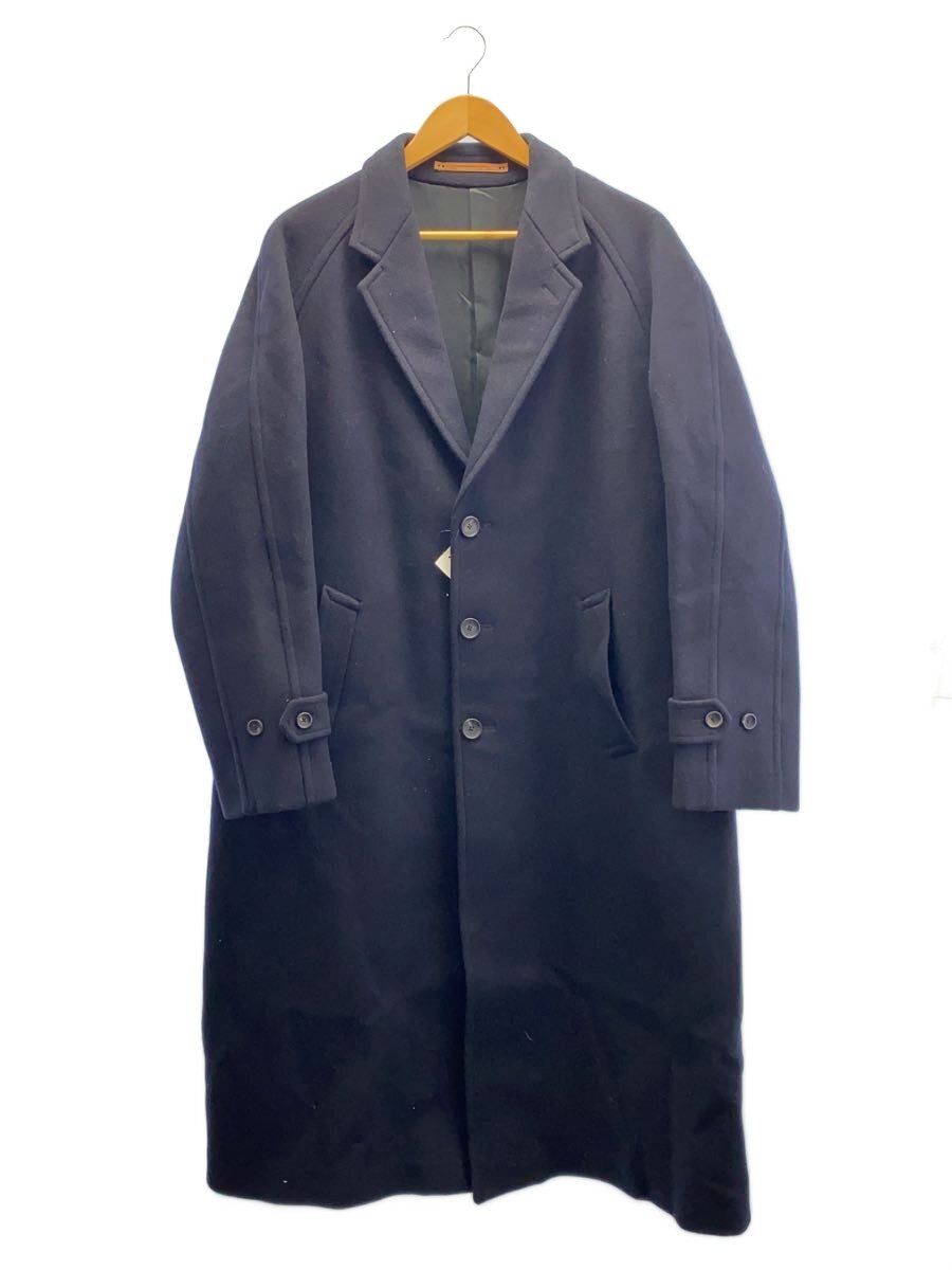 【中古】SCYE BASICS◆チェスターコート/40/羊毛/NVY/5117-73504【メンズウェア】