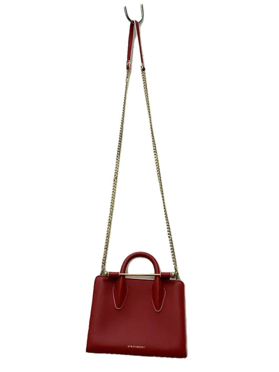 【中古】STRATHBERRY◆ショルダーバッグ/レザー/RED/無地//【バッグ】｜2ｎｄ STREET 店