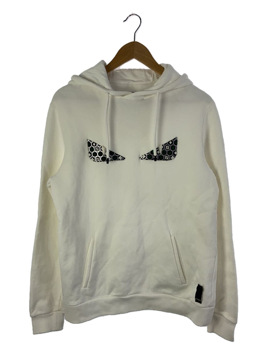【中古】FENDI◆パーカー/L/綿織物/WHT/FY0945 A6ZE//【メンズウェア】