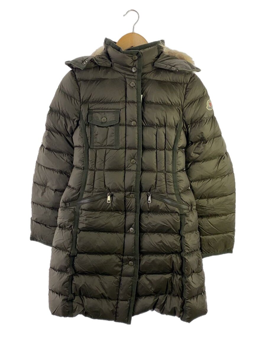 【中古】MONCLER◆落ちこむ上衣/1/ナイロン/KHK/無地/E20934990015【レディースお召しもの】