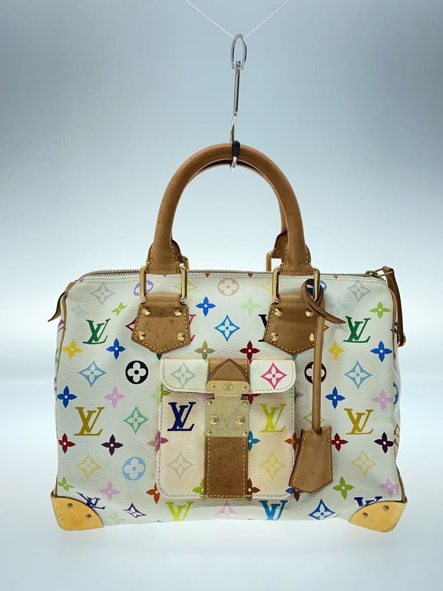 【中古】LOUIS VUITTON◆スピーディ30_モノグラム・マルチ色合い_マルチ色合い/PVC/マルチ色合い【御徒面子】