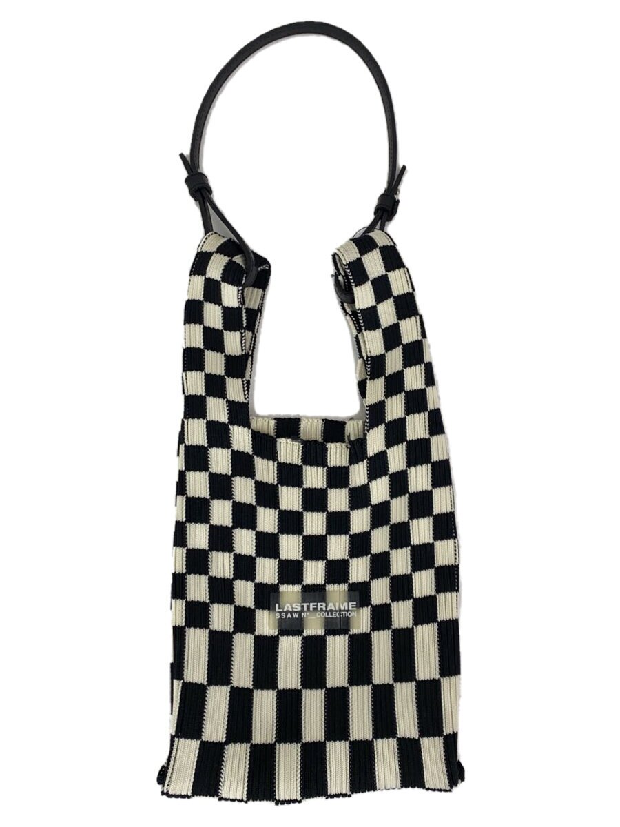 【中古】LASTFRAME◆ICHIMATSU MARKET BAG/ハンドバック/白いこと/読み合わせる【御徒面子】