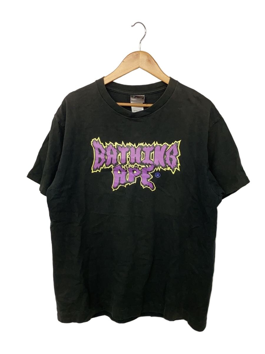 【中古】A BATHING APE◆すべり出し引き舟/日本製/XL/綿織物/BLK//【メンズウェア】