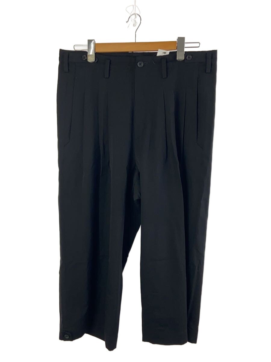 【中古】yohji yamamoto POUR HOMME◆下つ方/2/綿織物/BLK/HP-P28-100【メンズウェア】