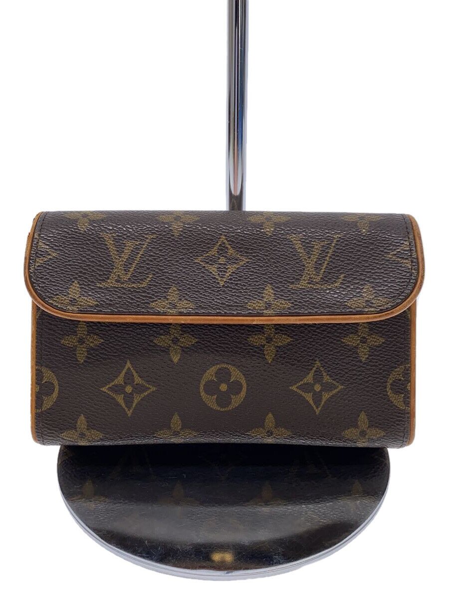 【中古】LOUIS VUITTON◆ポシェット・フロランティーヌ_モノグラム・帆布_BRW/PVC/BRW【御徒面子】