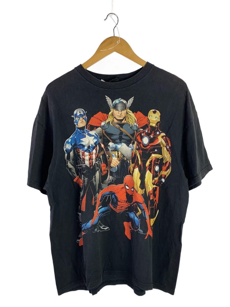 【中古】MARVEL◆フェイド/プルオーバー/XL/綿織物/BLK/刷り上げる【メンズウェア】