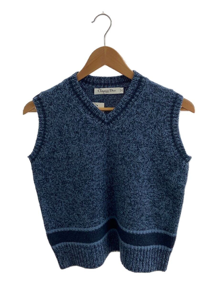 【中古】Christian Dior◆編み物より良い(朦々たる)/38/羊毛/カシミール混/BLU/054T01AM303【レディースお召しもの】