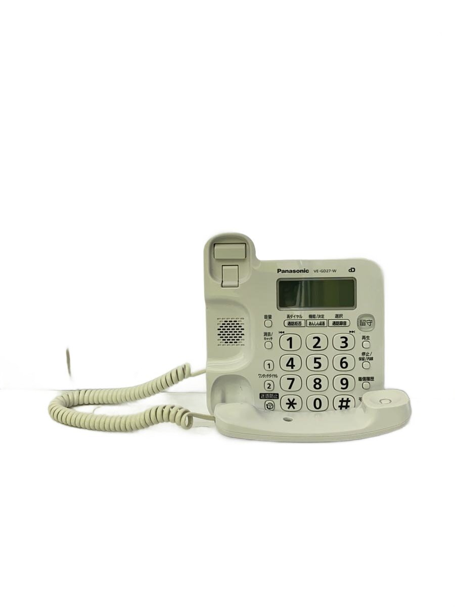 【中古】Panasonic◆電話機 VE-GD27DL-W//【家電・ビジュアル・オーディオ】