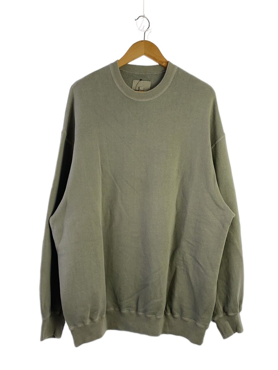 【中古】YOKO SAKAMOTO◆汗水/L/綿織物/KHK/BIG SWEATER//【メンズウェア】